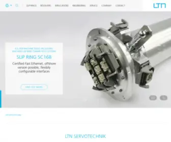 LTN-Servotechnik.com(Manufacturer of customized resolvers & slip rings) Screenshot