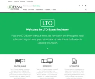 Ltoexamreviewer.com(LTO Exam Reviewer) Screenshot