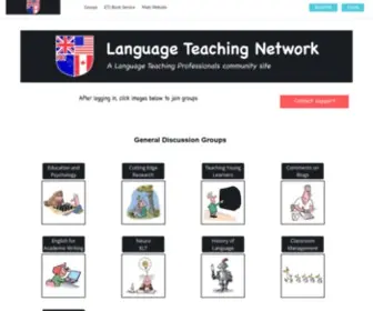 LTpnetwork.com(A social network site for language teachers) Screenshot