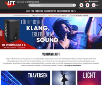 LTT-Versand.de(Messebau, Showtechnik von LTT) Screenshot