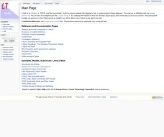 Ltwiki.org(LTwiki-Wiki for LTspice) Screenshot