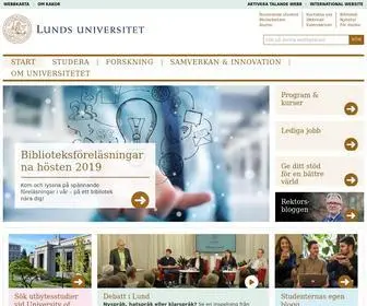 LU.se(Lunds universitet) Screenshot