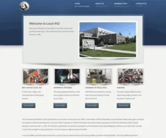 LU442.com(Plumbers & Steamfitters Local 442) Screenshot