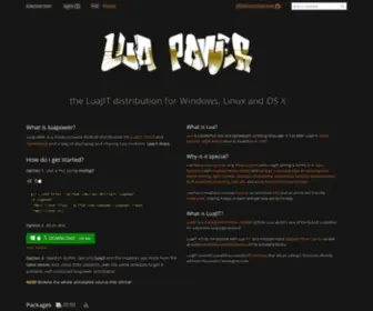 Luapower.com(The LuaJIT distribution for Windows) Screenshot