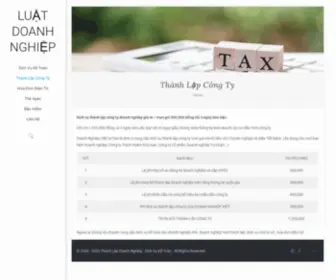 Luatdoanhnghiep.vn(Thành Lập Công Ty) Screenshot