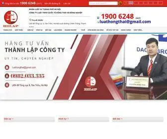 Luathongthai.com(Công ty luật TNHH Quốc Tế Hồng Thái và Đồng Nghiệp) Screenshot