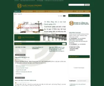 Luatkhaiphong.com(Công ty Luật Khai Phong) Screenshot