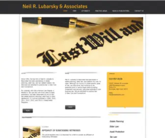 Lubarskylaw.com(Neil Lubarsky and Associates) Screenshot