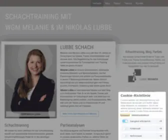 Lubbe-Schach.de(Schachtraining, Blog, Partien) Screenshot