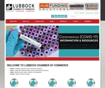 Lubbockchamber.com(Lubbock Chamber of Commerce) Screenshot