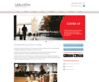 Lubbockfine.co.uk(Chartered Accountants in London) Screenshot