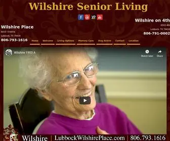 Lubbockwilshireplace.com(Wilshire Place Senior Living) Screenshot
