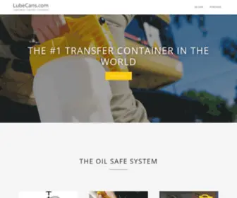 Lubecans.com(Lubrication Transfer Containers) Screenshot