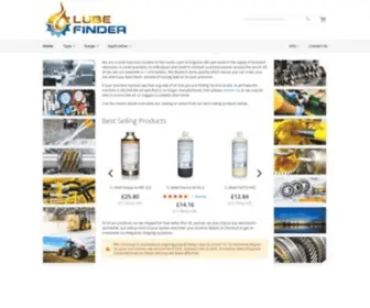 Lubefinder.com(Lubricant Types) Screenshot