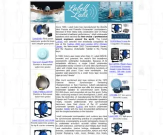 Lubell.com(Lubell Labs Underwater Speakers) Screenshot