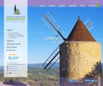 Luberon-Provence-Immobilier.com(Agence immobilière à saint) Screenshot