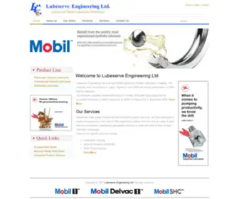 Lubeserve.com.ng(Lubeserve Engineering Limited) Screenshot