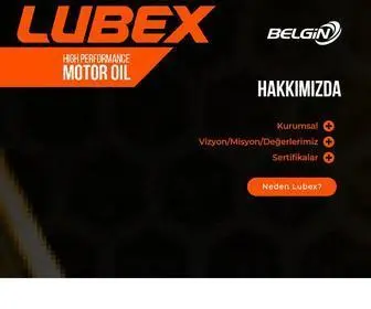 Lubex.com.tr(Yüksek Performanslı Motor Yağı) Screenshot