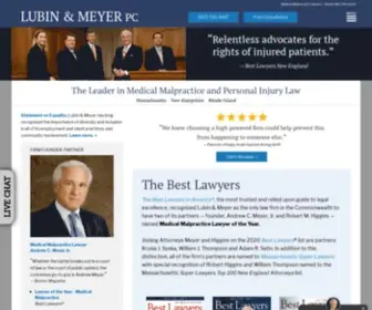 Lubinandmeyer.com(Medical Malpractice Lawyers) Screenshot