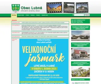 Lubna.cz(Obec Lubná) Screenshot