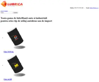 Lubrica.ro(Uleiuri auto si industriale pentru orice tip de utilaj autohton sau de import) Screenshot