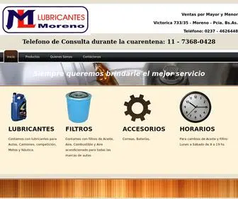 Lubricantesmoreno.com.ar(Lubricantes Moreno) Screenshot