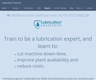 Lubrication-Institute.com(Lubricants, lubrication and reliability training) Screenshot