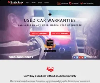 Lubrico.com(Lubrico Warranty Inc) Screenshot