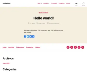 Lubrilab.mx(Inicio) Screenshot