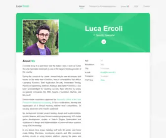 Lucaercoli.it(Luca Ercoli) Screenshot