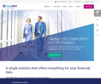 Lucanet.us(CPM software and consulting for finance teams) Screenshot
