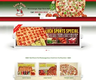 Lucapizza.ca(Luca Pizza Luca Pizza) Screenshot