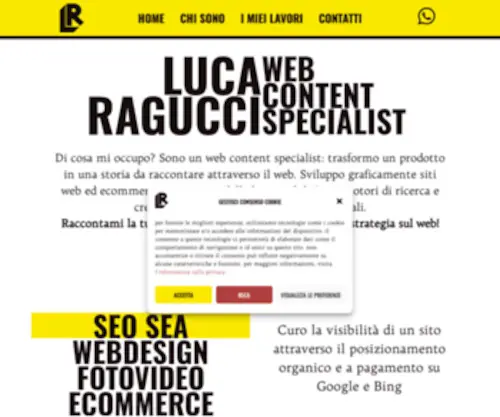 Lucaragucci.com(Traduco un'idea in un progetto digitale) Screenshot