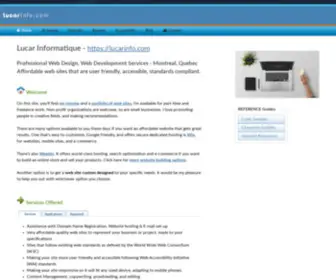 Lucarinfo.com(Professional Web Design) Screenshot