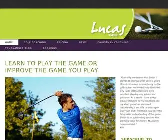 Lucas-Golf.co.uk(Squarespace. A new way of thinking about website publishing) Screenshot