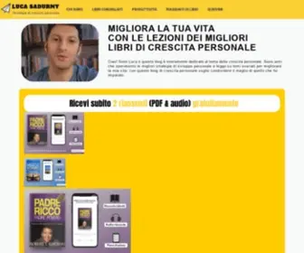 Lucasadurny.com(Migliora te stesso/a e la tua vita grazie al mio blog di crescita personale) Screenshot