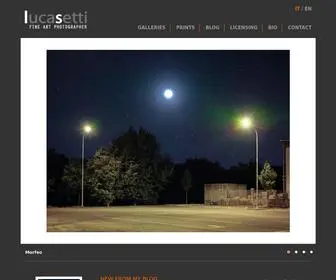 Lucasetti.com(Luca Setti Fine Art Photographer) Screenshot