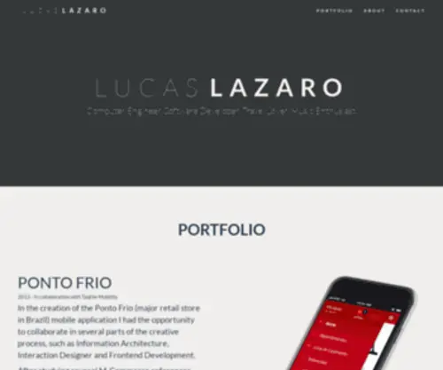 Lucaslazaro.com(Lucas Lazaro) Screenshot