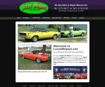 Lucasmopars.net(Lucas Mopars Cars For Sale in Cuero TX) Screenshot