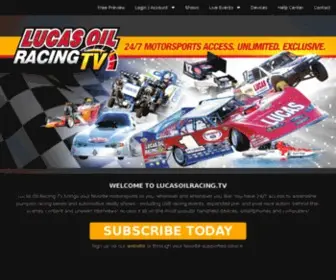 Lucasoilracing.tv(Lucas Oil Racing TV) Screenshot