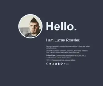 Lucasroesler.com(Lucas Roesler) Screenshot