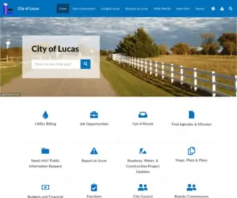 Lucastexas.us(The City of Lucas) Screenshot