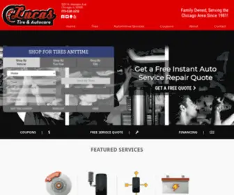 Lucastires.com(Lucas Tire & Autocare) Screenshot