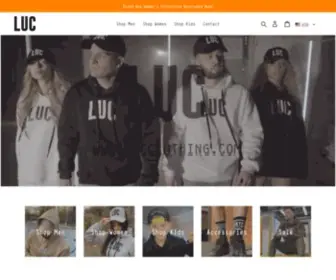 Lucclothing.com(LUC Clothing) Screenshot