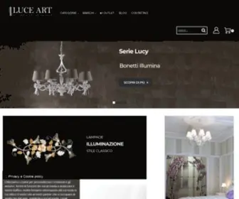 Luceartshop.com(LuceArt Gli Artigiani Della Luce) Screenshot