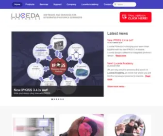 Lucedaphotonics.com(Photonic IC Design Software) Screenshot