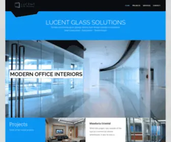 Lucentglass.com(Glass Installation and Glazing Service) Screenshot