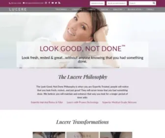 Lucereskin.com(Skin Care Clinic) Screenshot