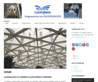 Lucerglass.com(Empresa de lucernarios que dan luz natural y confort) Screenshot