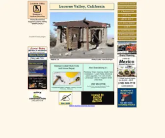 Lucernevalley.net(Lucerne Valley Community Website) Screenshot